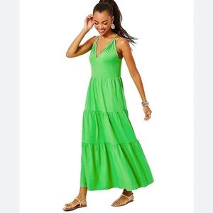 NWOT Lilly Pulitzer Maribella Maxi in Gecko Green